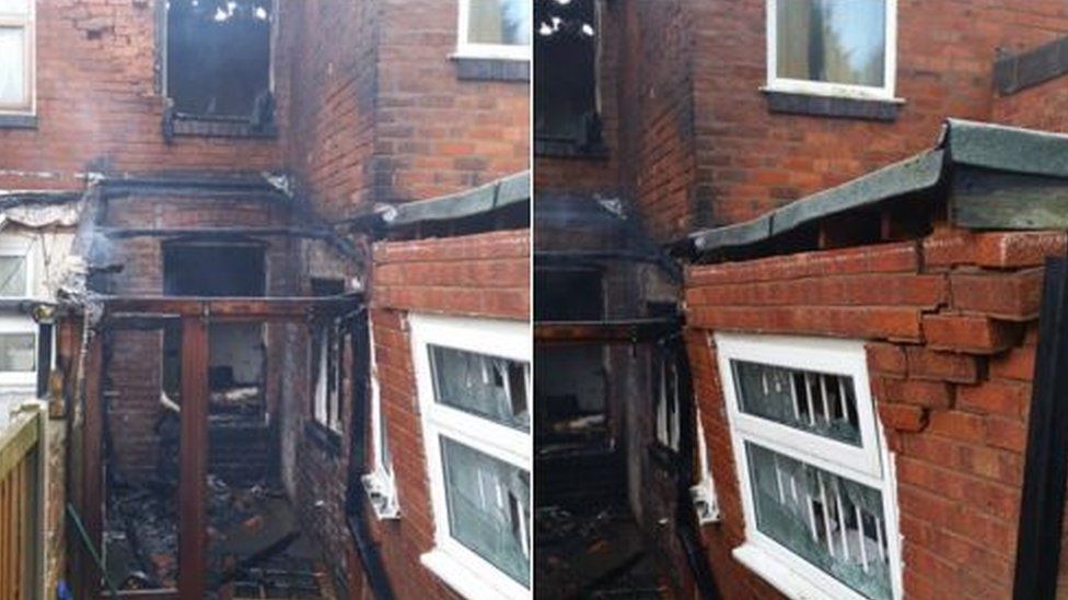 'Gas Explosion' Blows Roof Off Birmingham House - BBC News