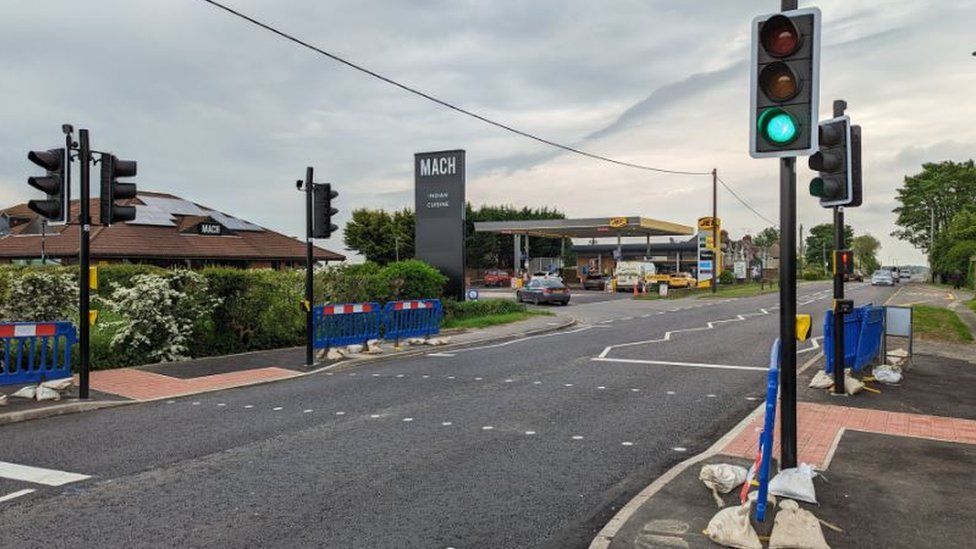 North Greetwell pedestrian crossing