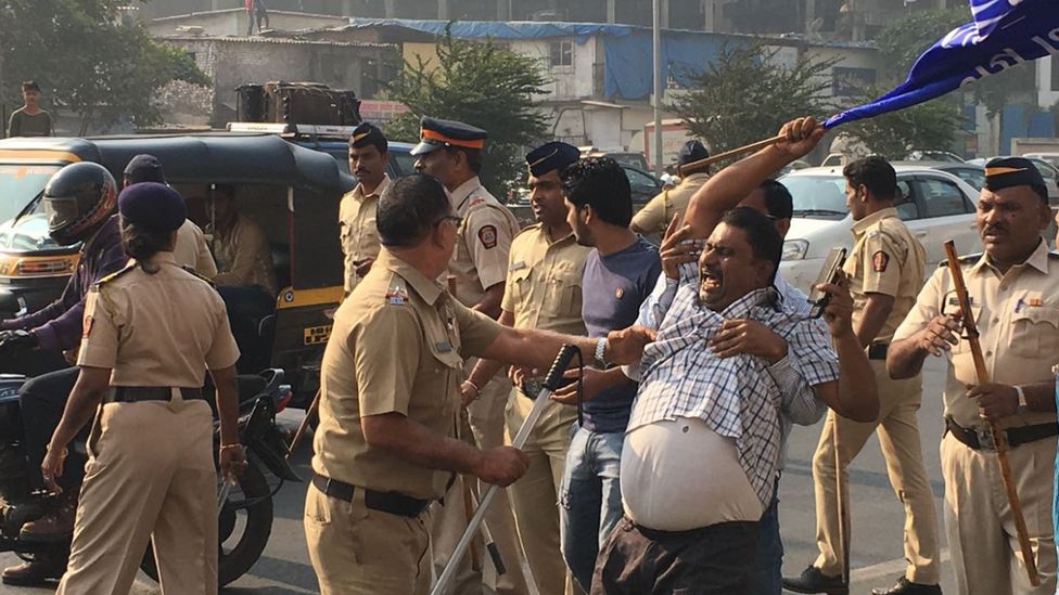 India Caste Protest Disrupts Mumbai Bbc News India Caste Protest Disrupts Mumbai Bbc News
