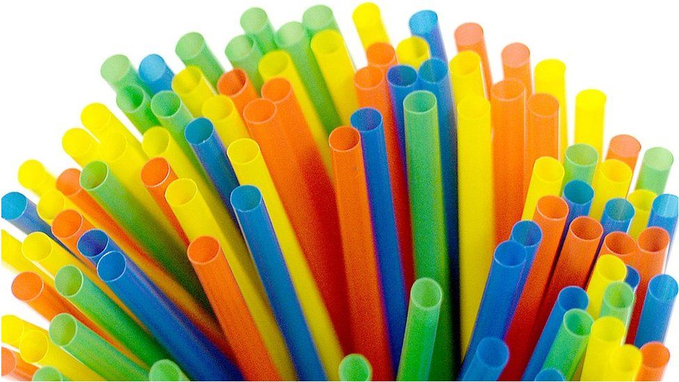 Plastic drinking straws