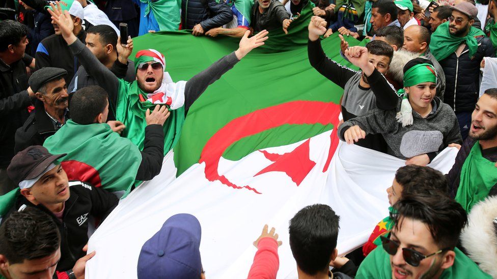 Algerian protestors