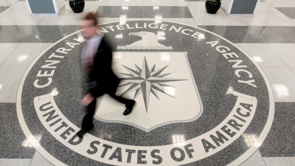 The lobby of the CIA Headquarters Building is pictured in Langley, Virginia, U.S. on August 14, 2008.