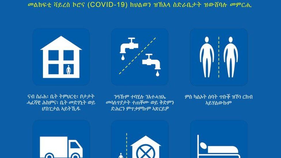 Coronavirus advice in Tigrinya, translated from UK government guidance by the charity, Doctors of the World