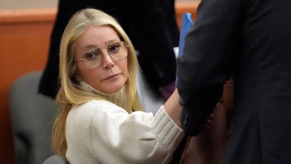Gwyneth Paltrow in the courtroom on Tuesday