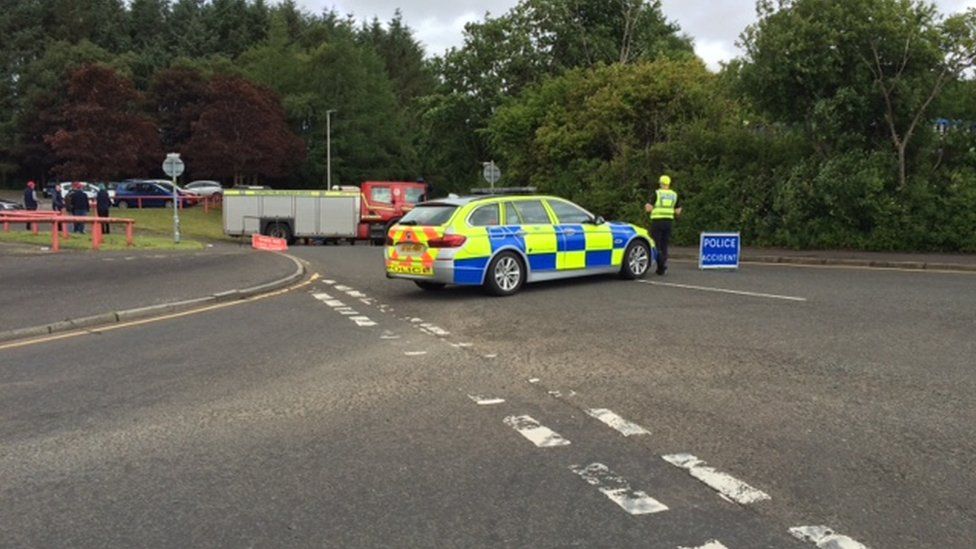 Man dies after being trapped under forklift truck in East Kilbride