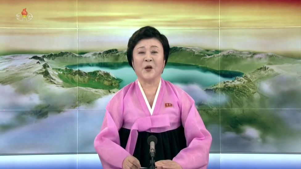 Senior North Korean newscaster Ri Chun-hee