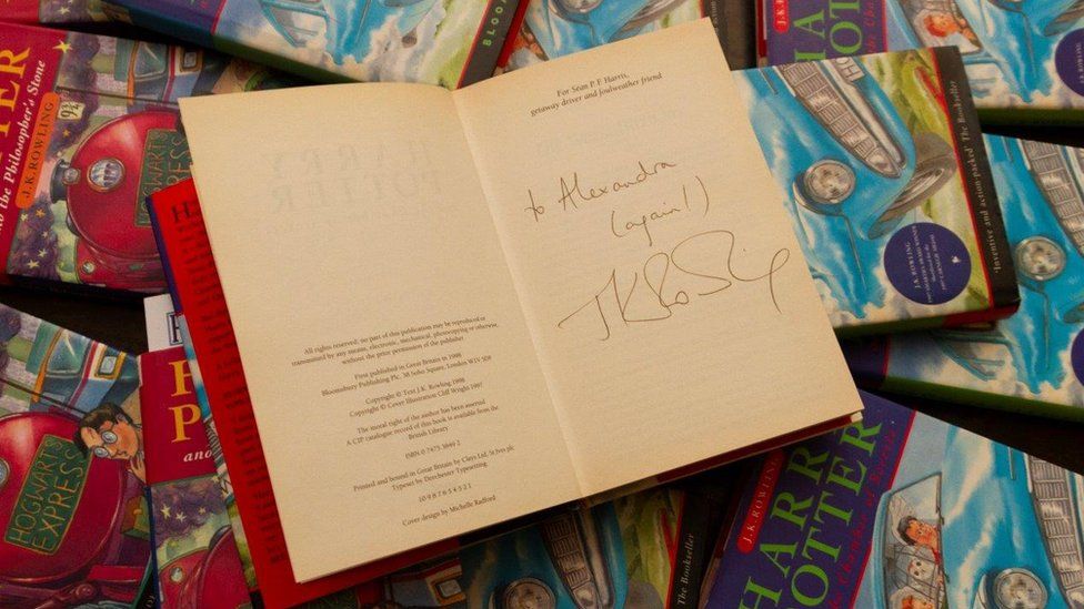 Harry Potter signed book