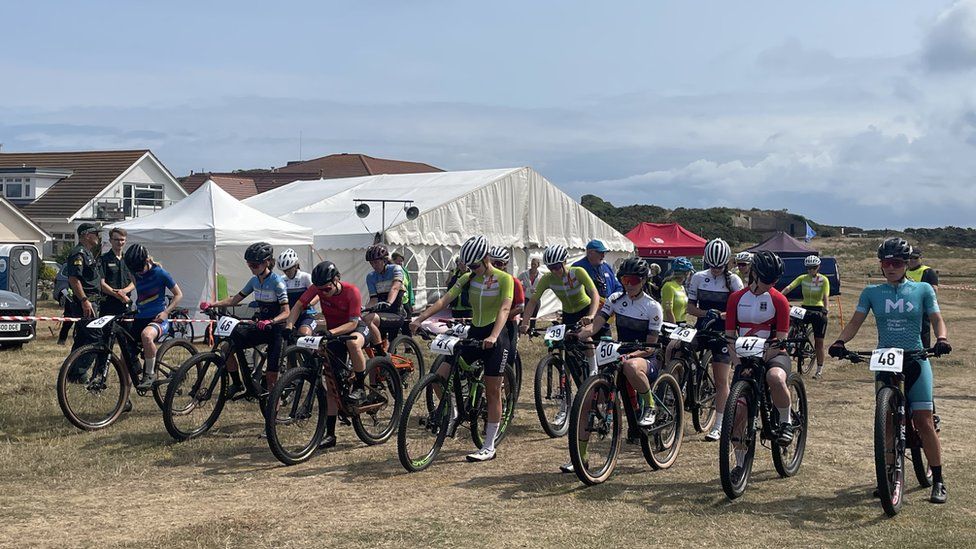 The women's individual mountain bike cross country at The Island Games 2023