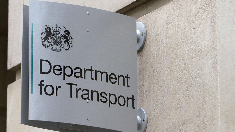 Department for Transport sign