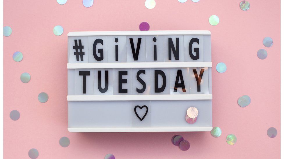 Image of Giving Tuesday sign.