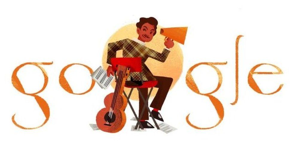 Google Doodle of Malaysia film legend P Ramlee