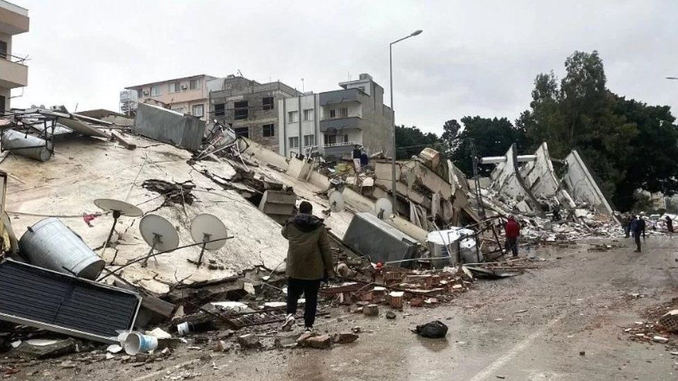 Entire city blocks have been turned to rubble in the city of Antakya