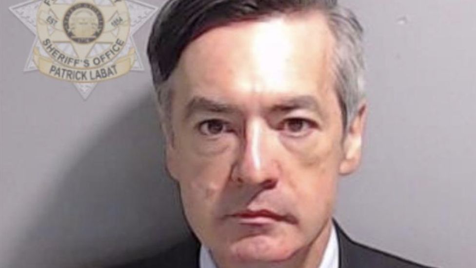 In this handout provided by the Fulton County Sheriff's Office, former Trump lawyer Kenneth Chesebro poses for his booking photo on August 23, 2023 in Atlanta, Georgia.