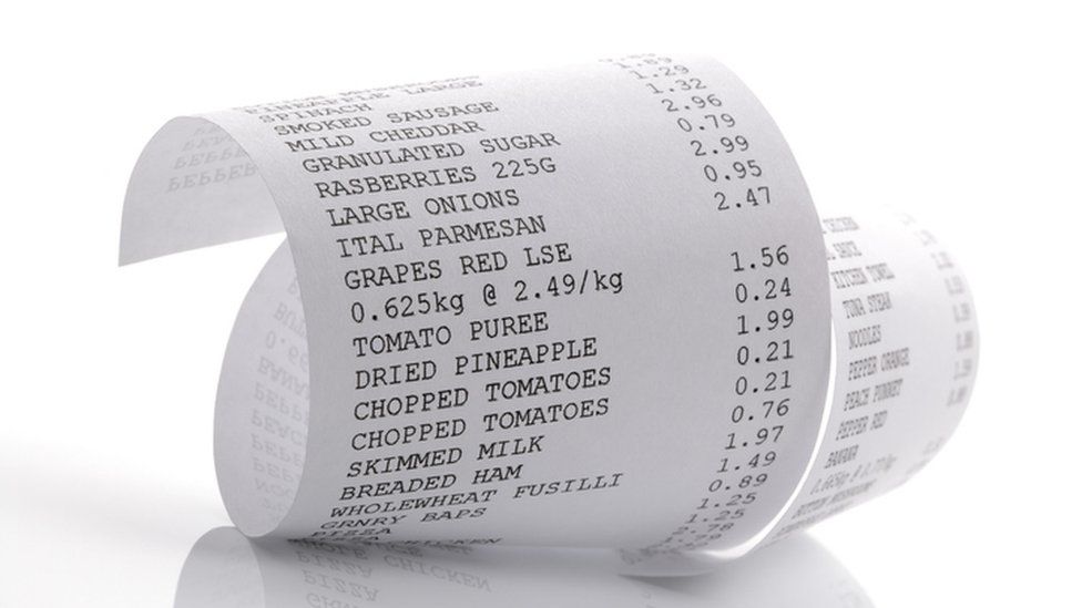 A stock image of a printed till receipt