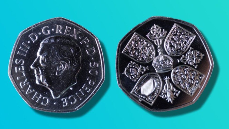 King Charles III: 50p coins heading to shops - BBC Newsround