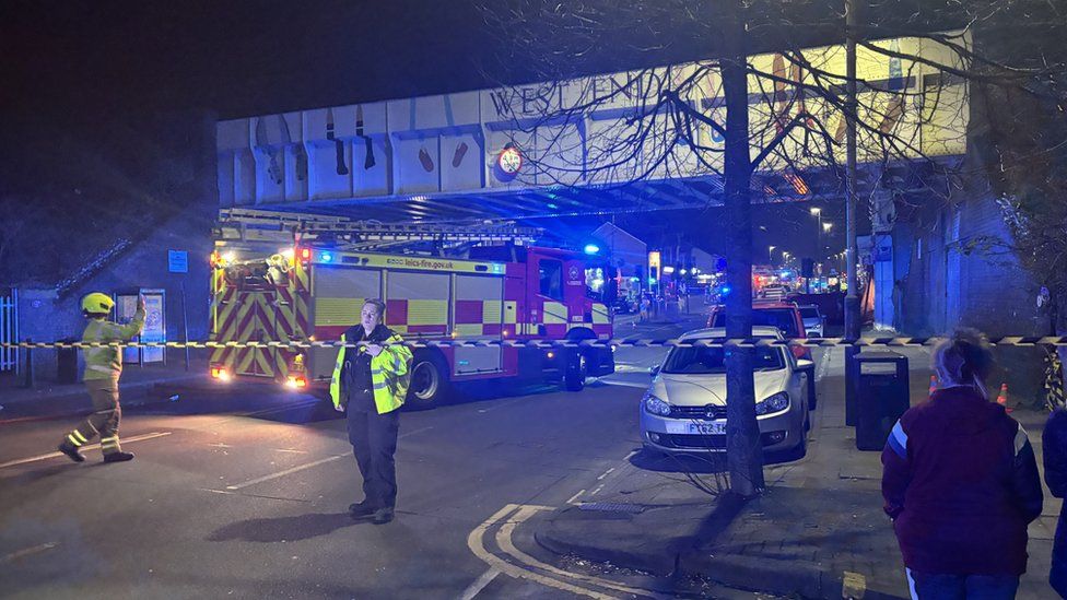 Emergency services on Narborough Road