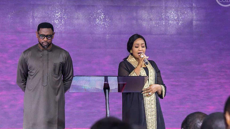 Image result for images of Pastor Biodun Fatoyinbo and wife, Modele