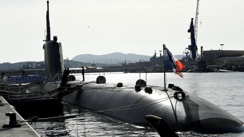 French submarine in Toulon (file pic)
