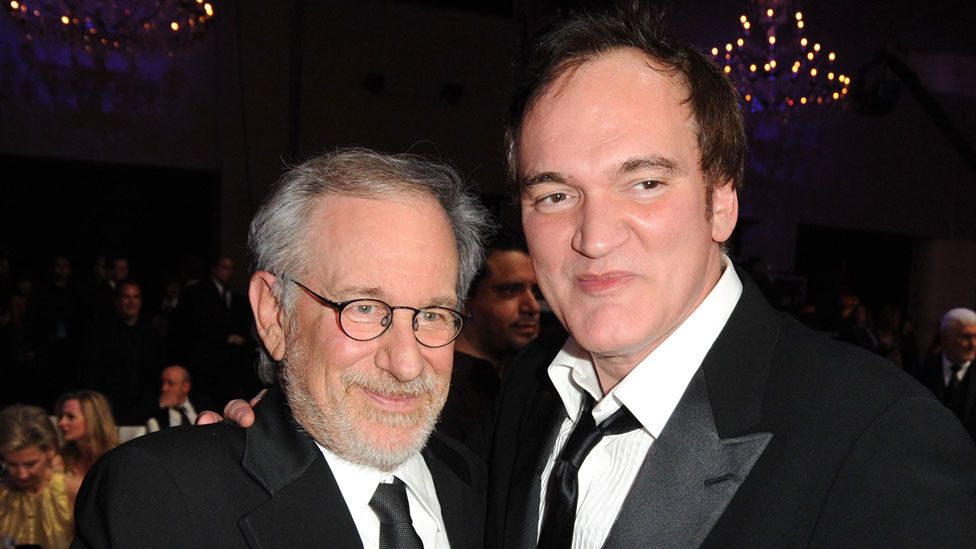 Steven Spielberg and Quentin Tarantino in 2011