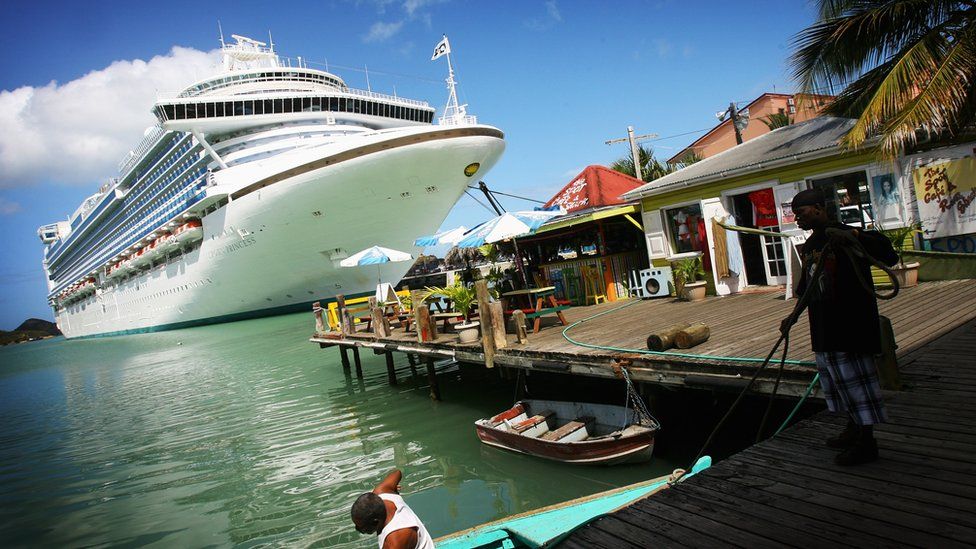 Cruise ship calls at Antigua