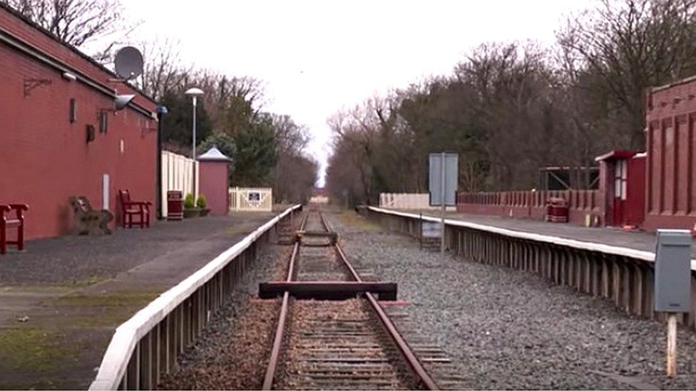 Defunct railway line Poulton to Fleetwood