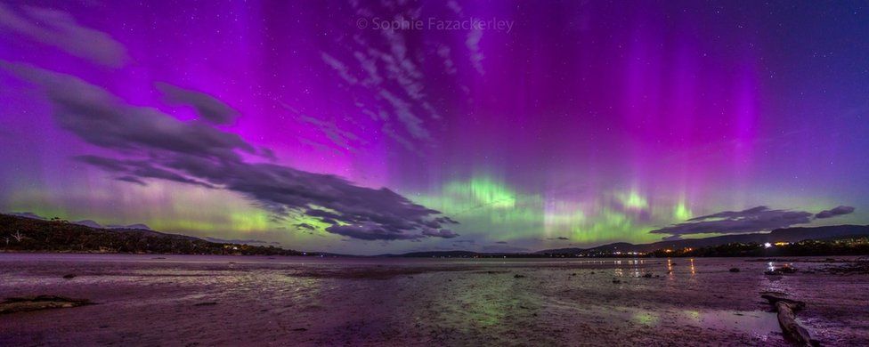 Aurora Australis lights up Victorian skies in rare display that delights  dairy farmers and golfers - ABC News