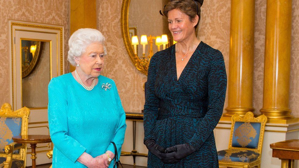 The Queen with Barbara Woodward in October 2015
