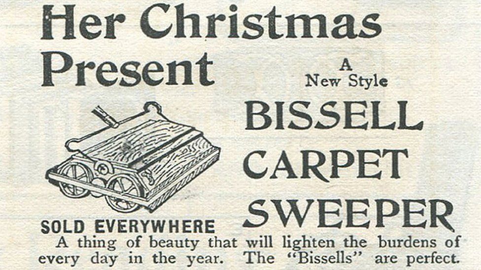 Bissell carpet sweeper advert
