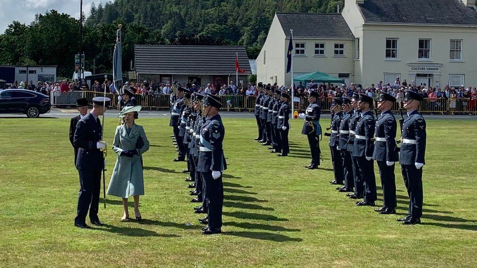 Princess Royal inspecting the Guard of Honour