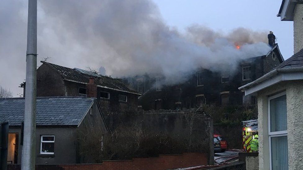 Fire at Old Workhouse