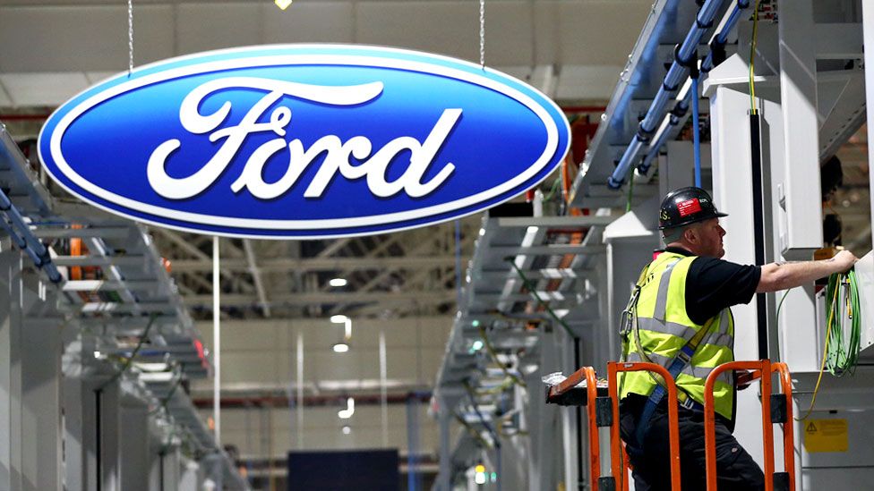 A Ford factory in Dagenham