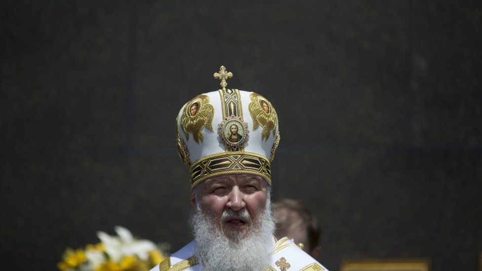 Russian Orthodox Patriarch Kirill (C) visits Christ the Redeemer in Rio de Janeiro