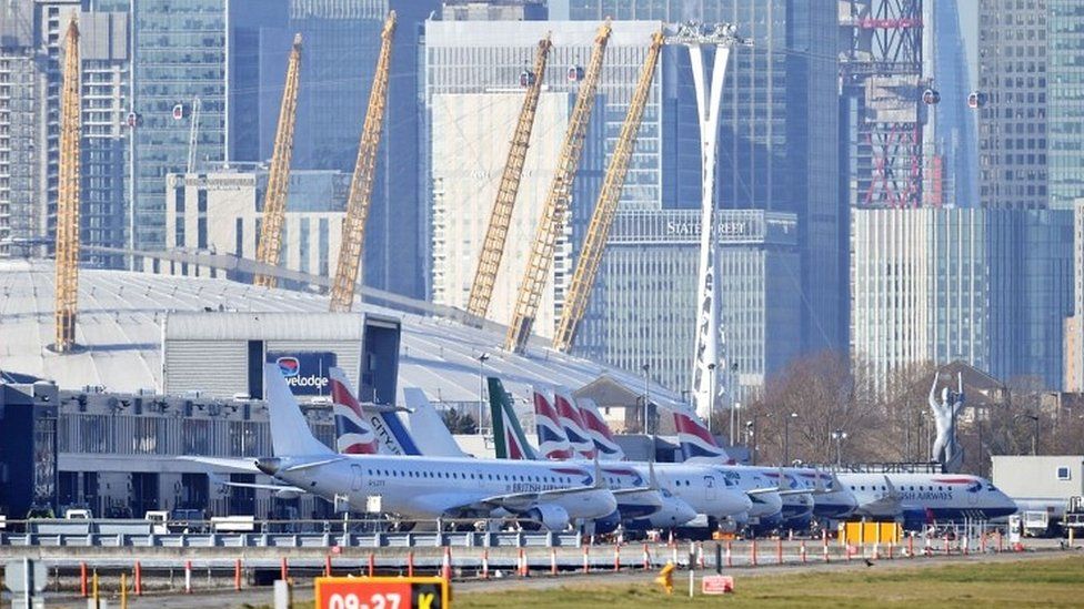 London City Airport planes
