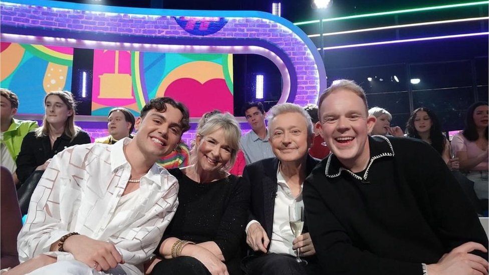 Bradley Riches with other Celebrity Big Brother contestants