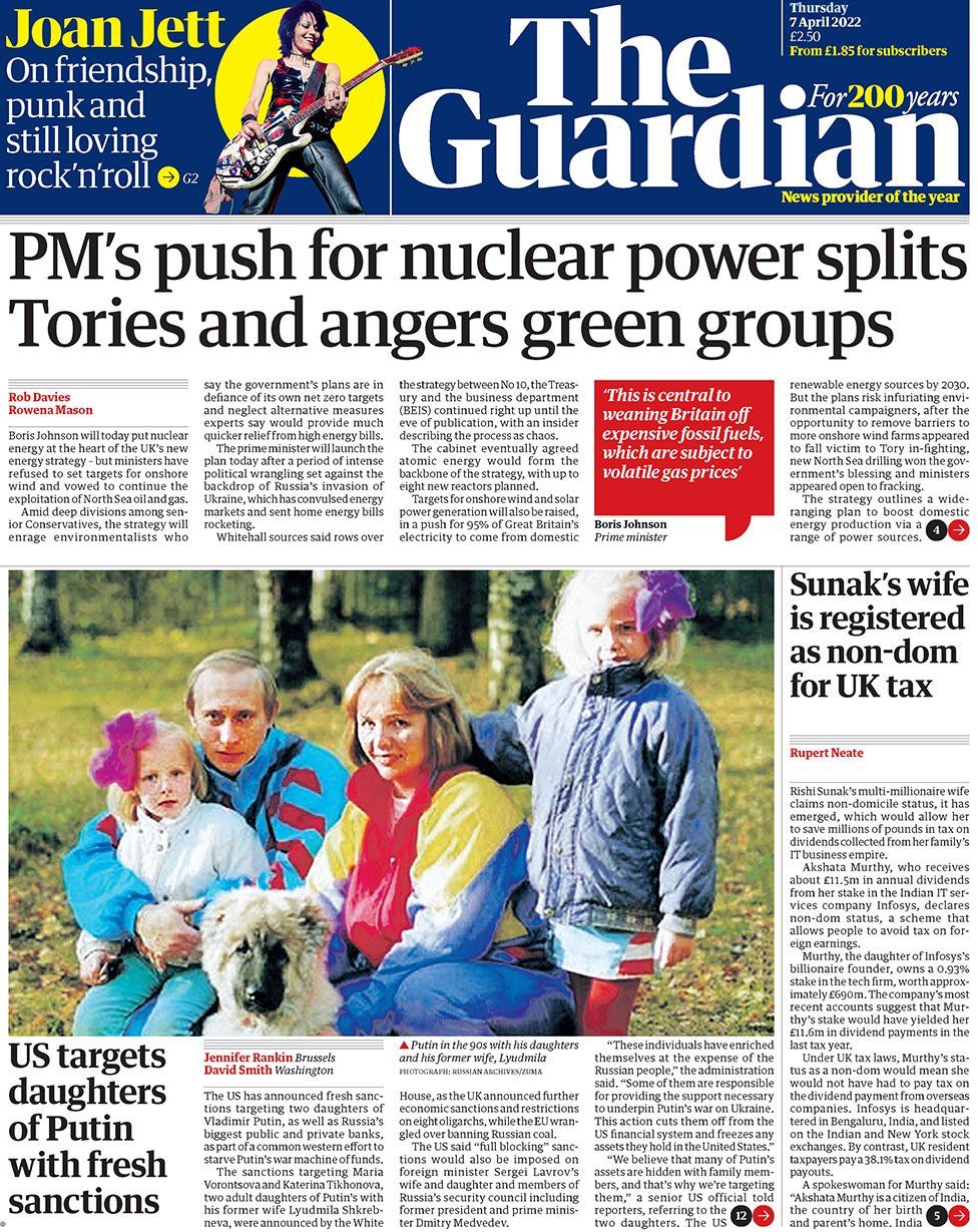 The Guardian 7 апреля