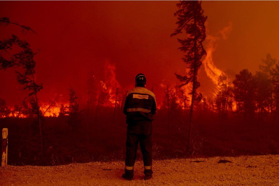 Fire in Russia