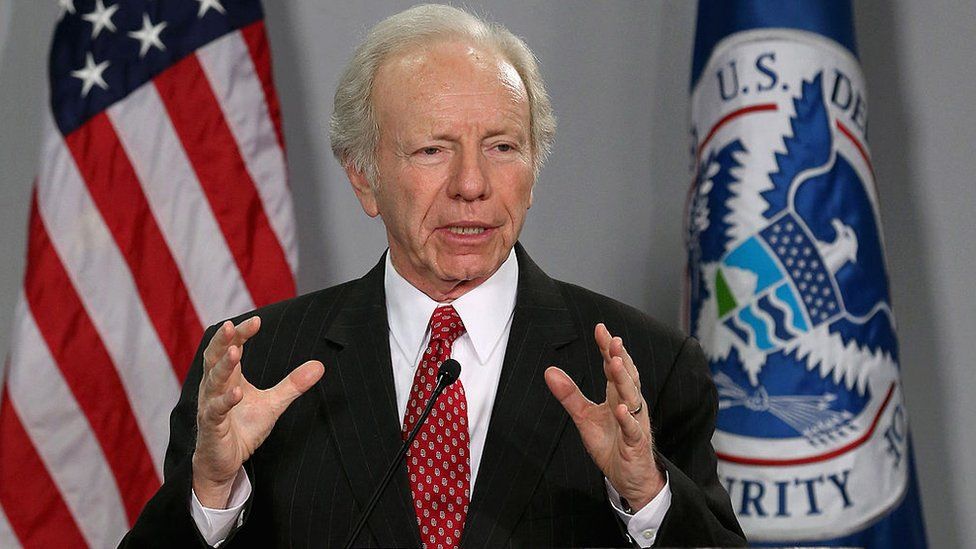 US Senator Joe Lieberman in 2012