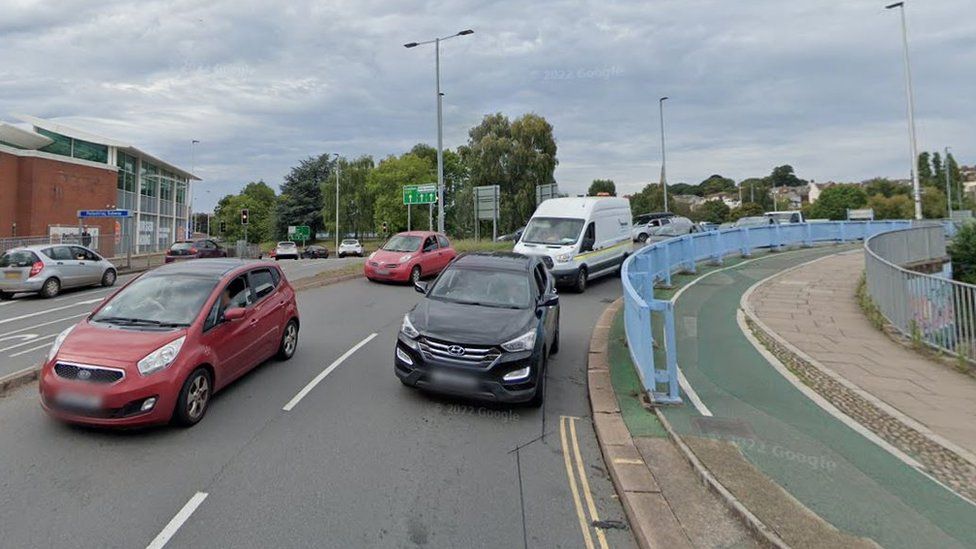 Cars on Exeter road