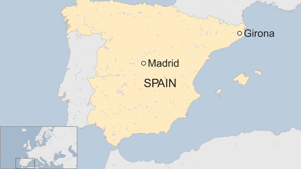 Child dies as bouncy castle breaks loose in Spain - BBC News