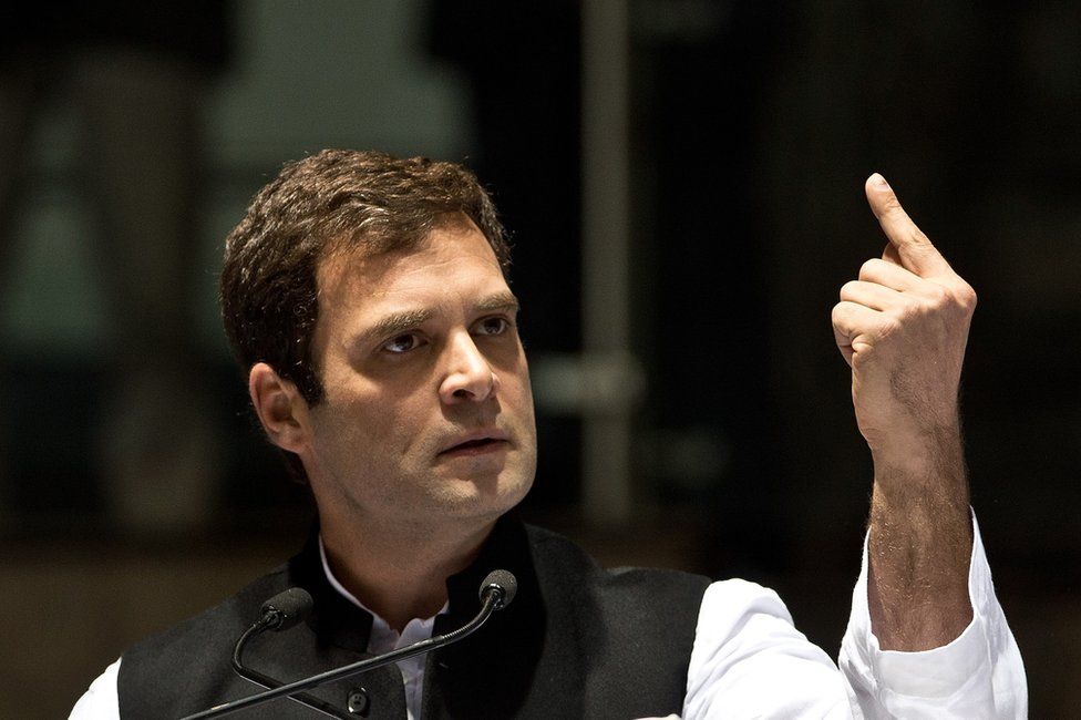 Rahul Gandhi delivers a speech during a Congress party meeting in Delhi on 17 January 2014.
