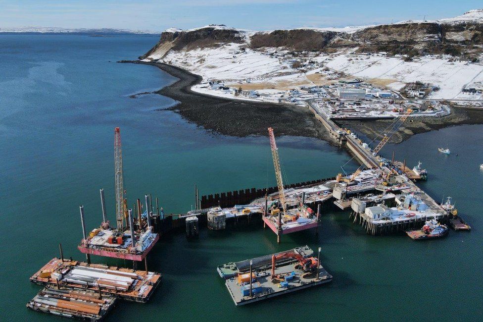 Work at Uig terminal