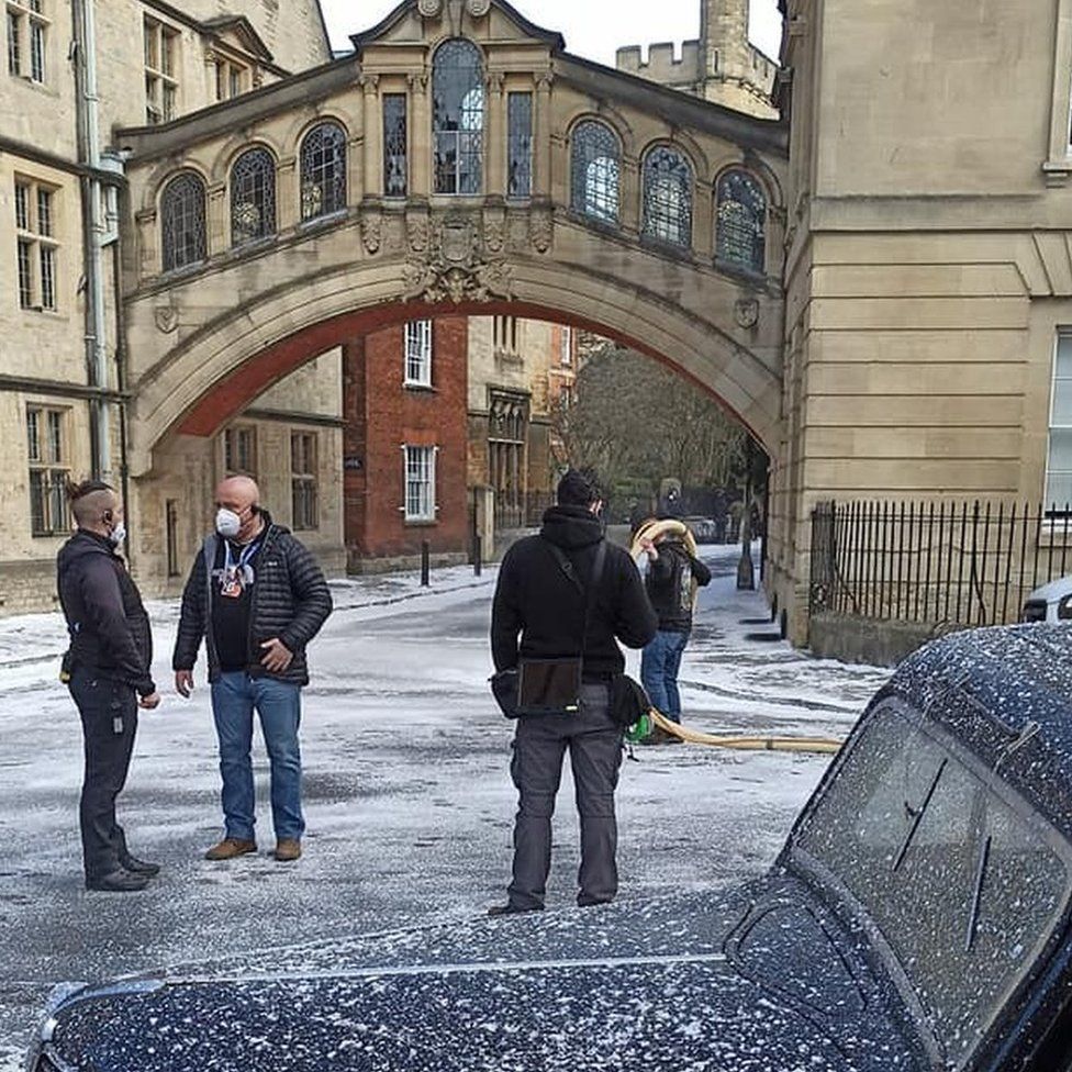 Wonka filming in Oxford