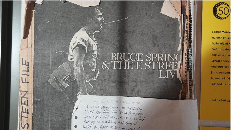 Diary entry with Bruce Springsteen photo