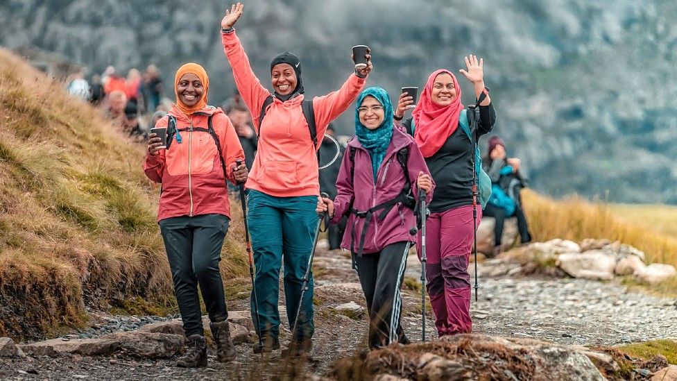 Women from Muslim Hikers on Snowdon