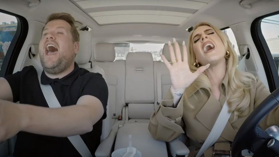 James Corden and Adele on Carpool Karaoke