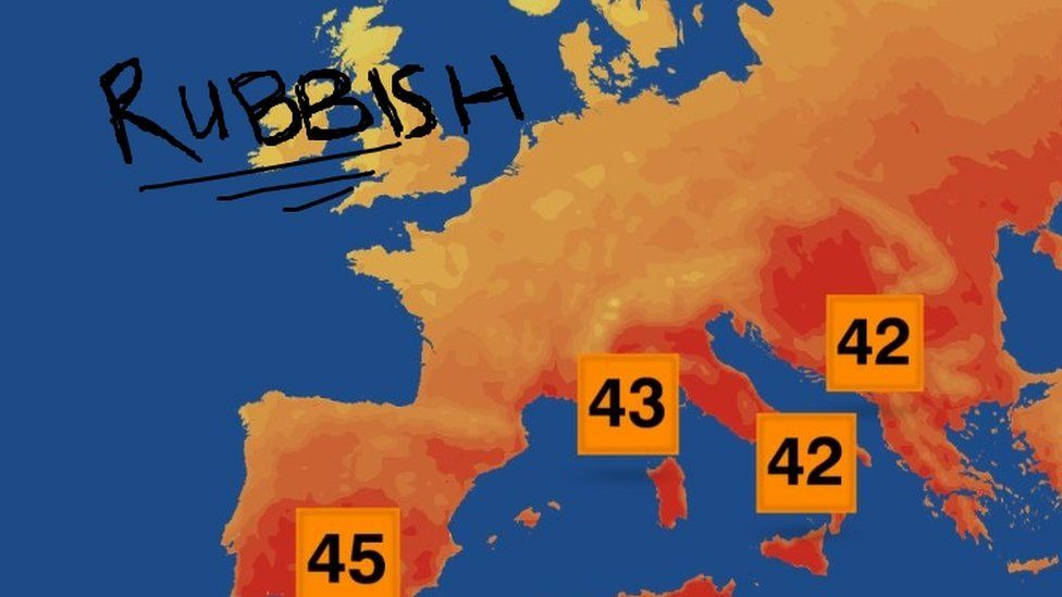 BBC weather map modified