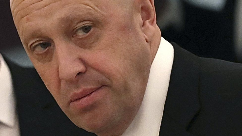 Russian businessman Yevgeny Prigozhin ahead of a meeting at the Kremlin in Moscow, 4 July 2018