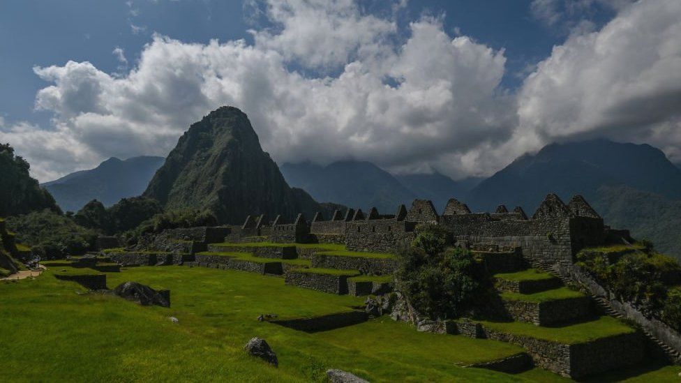 View of the ancient Inca city of Machu Picchu