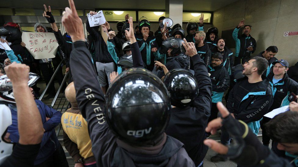 Deliveroo protest