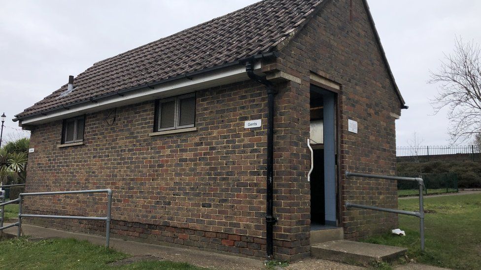 A toilet under threat of closure in Horsell